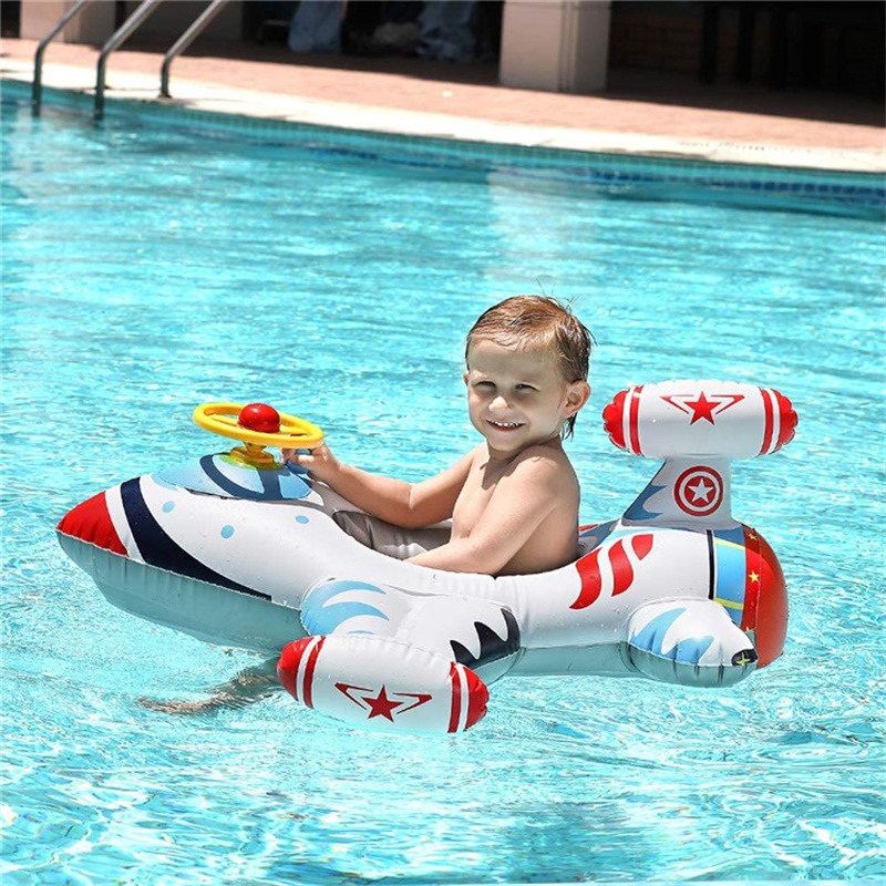 創造的な航空機、水泳リング、膨脹可能な子供たちの水泳フロート、ベビーシートリング