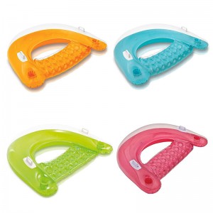 ホットPVCインフレータブルリクライニングソファフロートベッドフロートアウトドアビーチチェア